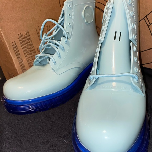 Melissa Shoes - Melissa Coturno Viktor and Rolf solid blue boots women’s 10